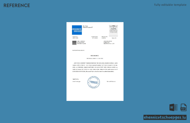 USA American Express Referenzmuster-Vorschau
